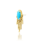 14K Gold Sienna Turquoise Threadless End