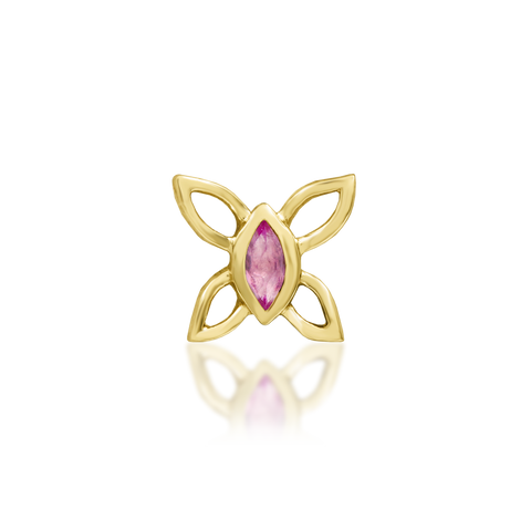 14K Gold Navhvi Threadless End