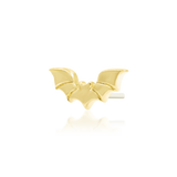 14K Gold Bat Threadless End