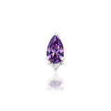 14K Gold Gracie Amethyst Threadless End