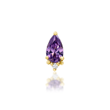 14K Gold Gracie Amethyst Threadless End