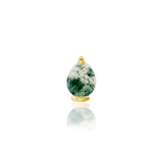 14K Gold Unna II Moss Threadless End