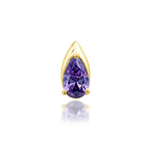 14K Gold Kya Amethyst Threadless End