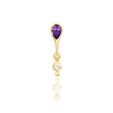 14K Gold Leilani Amethyst Threadless End