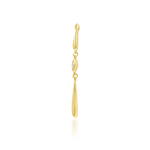 14K Gold Rebecca CZ Threadless End