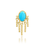 14K Gold Sienna Turquoise Threadless End