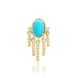 14K Gold Sienna Turquoise Threadless End