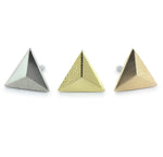 18K Gold Tetra Threadless End