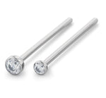 20g Threadless CZ Nostril Screw