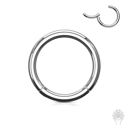 Titanium Clicker Hinged Segment Ring