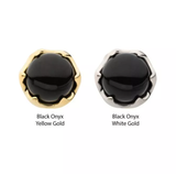 14Kt. Gold 6 Prong Black Onyx Top